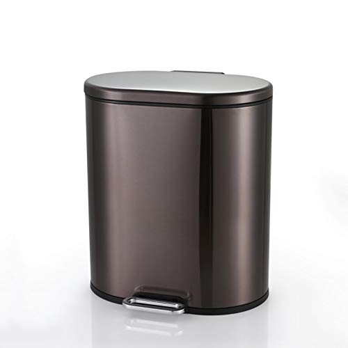ステンレス製　フットペダル式ゴミ箱① 50L 45L対応 ゴミ箱 45L ふた付き フットペダル 分別 スライドペダル 日本製 ペダル